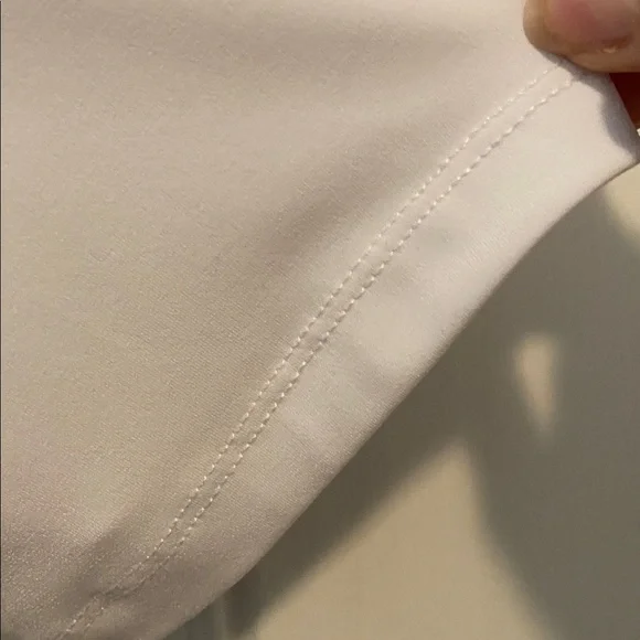 Susan Graver Modern Essentials Liquid Knit Elbow Sleeve Tunic Top White M New - Picture 8 of 9